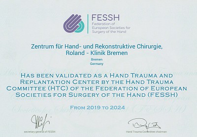 Zertifikat FESSH 2019 2024