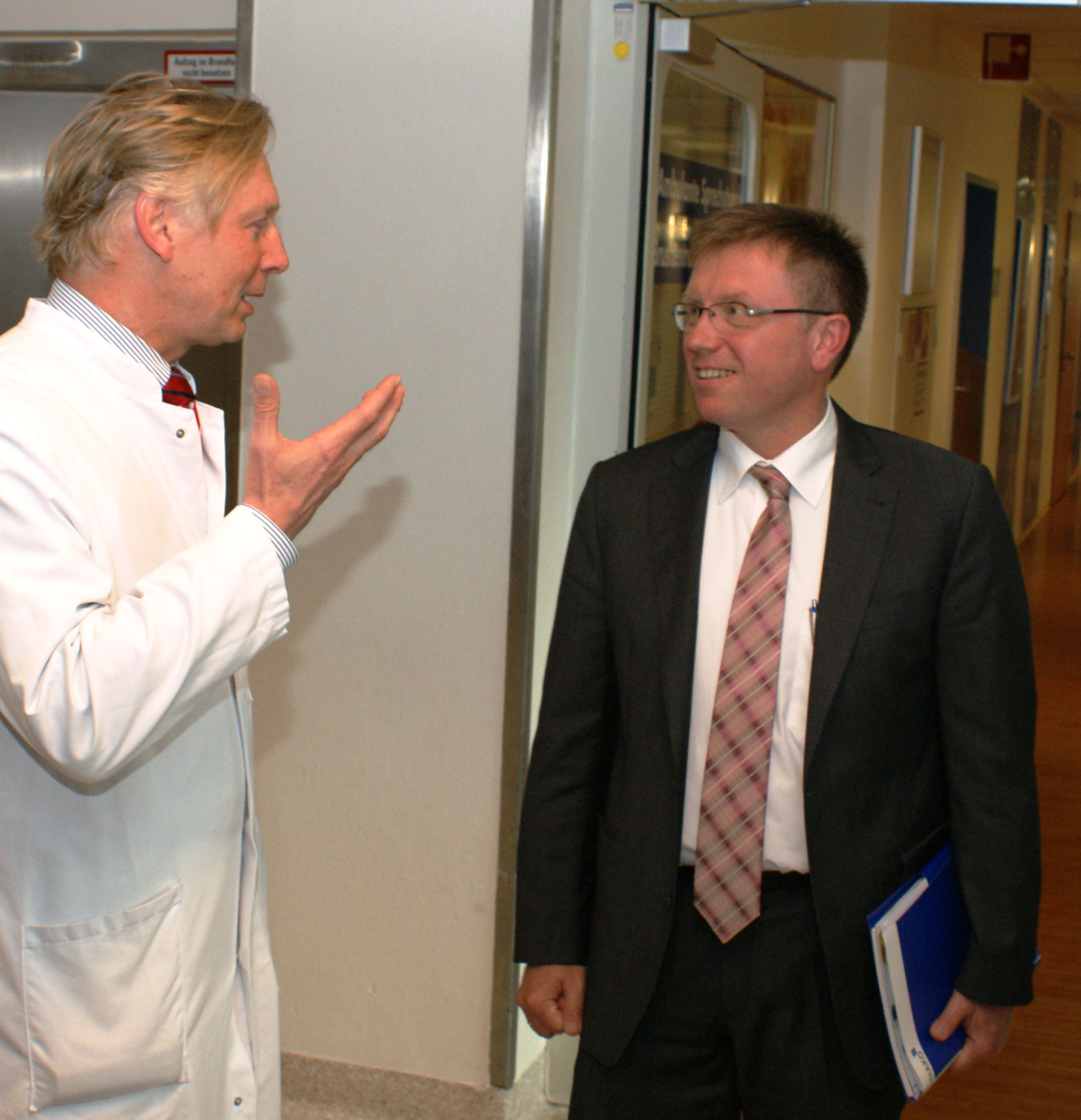 Gesundheits-Staatsrat Joachim Schuster macht Antrittsbesuch im Diako