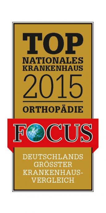 Focus-Siegl TOP nationales Krankenhaus 2015 – Orthopädie